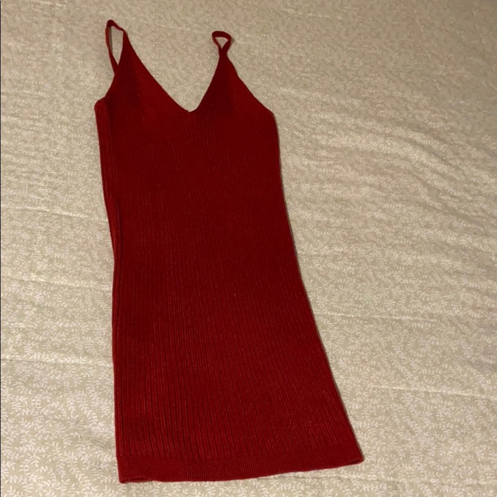 Red mini dress, could be used as top.